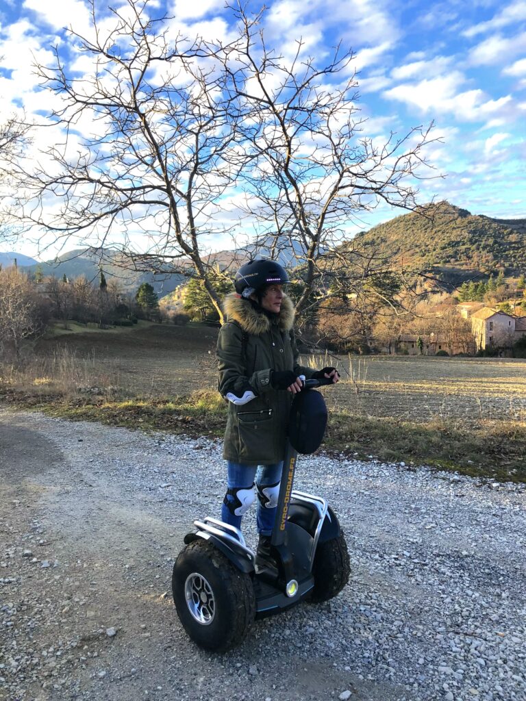 Photo prise lors d'une balade en gyropode à Montbrun-les-Bains